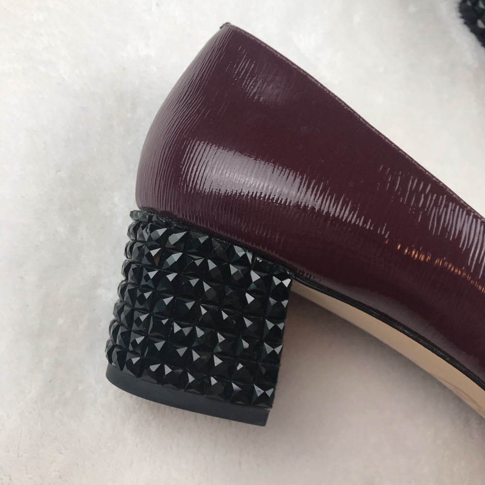michael kors burgundy heels